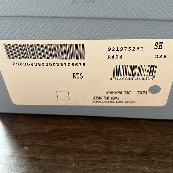 PRADA Embellished Raffia Slide Sandal - Picture 4 of 4